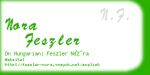 nora feszler business card